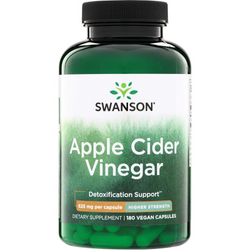 Swanson Ocet jabłkowy (Cider Vinegar) 625 mg 180 kapsułek