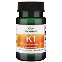 Swanson Witamina K1 100 mcg 100 tabletek