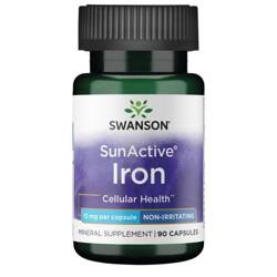 Swanson SunActive Żelazo 15 mg 90 kapsułek