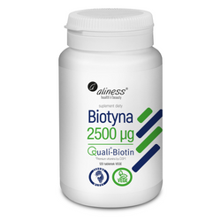Aliness Biotyna (QualiBiotin) 2500 mcg 120 tabletek vege