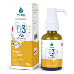 Avitale Witamina D3 Kids 400 IU z Lanoliny 30 ml krople