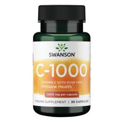 Swanson Witamina C 1000 mg z Dziką Różą 30 veg kapsułek