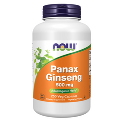 Now Foods Żeń-szeń Koreański (Panax Ginseng) 500 mg 250 kapsułek