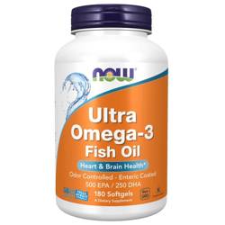 Now Foods Ultra Omega-3 Fish Oil (Bovine Gelatin) 90 kapsułek