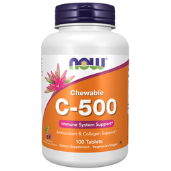 Now Foods Witamina C 500 mg Cherry 100 tabletek do ssania