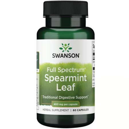Swanson Full Spectrum Spearmint Leaf 400 mg 60 kapsułek