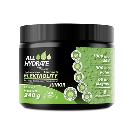 ALLHydrate Elektrolity JUNIOR Lemonade 240 g