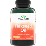 Swanson Olej lniany (Flaxseed Oil) 1000 mg 200 kapsułek