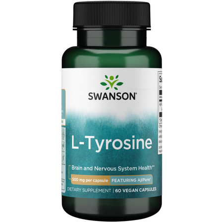 Swanson AjiPure L-Tyrozyna 500 mg 60 kapsułek