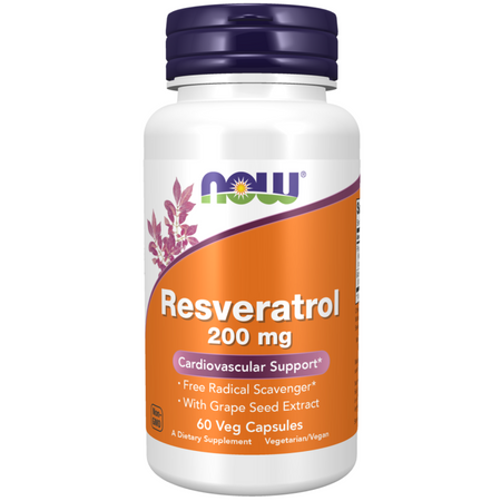 Now Foods Resweratrol 200 mg 60 kapsułek
