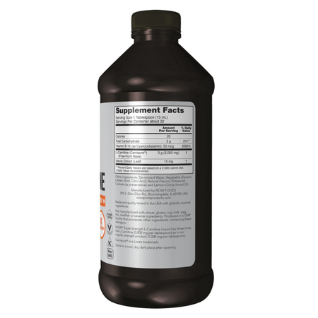 Now Foods L-Karnityna Triple Strength Liquid 473 ml