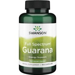 Swanson Guarana 500 mg 100 kapsułek