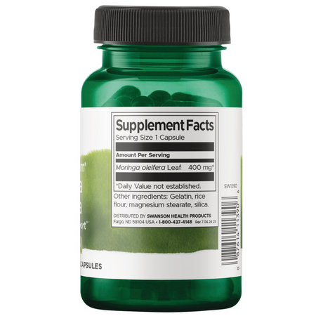 Swanson Moringa Olejodajna (Moringa Oleifera) 400 mg 60 kapsułek