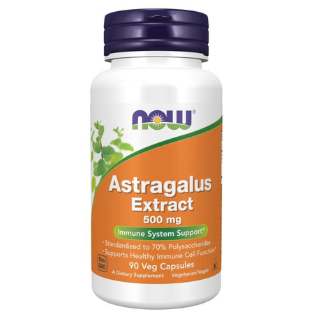 Now Foods Astragalus 500 mg Extract 90 kapsułek