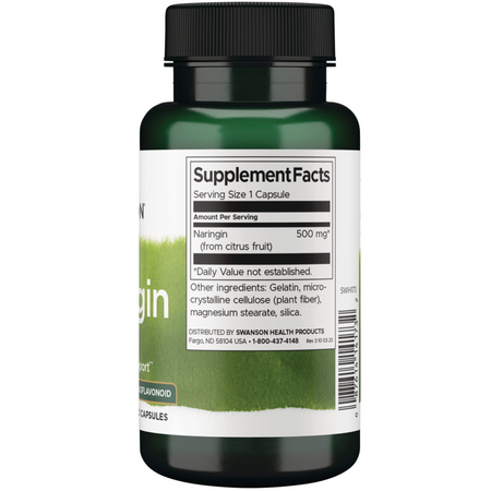 Swanson Naringina 500 mg 60 kapsułek