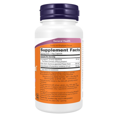 Now Foods Pycnogenol 60 mg 50 kapsułek