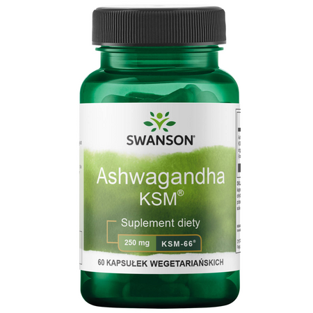 Swanson Ashwagandha KSM-66 250 mg 60 kapsułek
