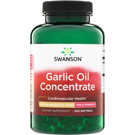 Swanson Olej z Czosnku (Garlic Oil) 1500 mg 500 kapsułek