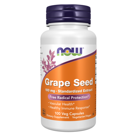 Now Foods Grape Seed 100 mg Extract 100 kapsułek
