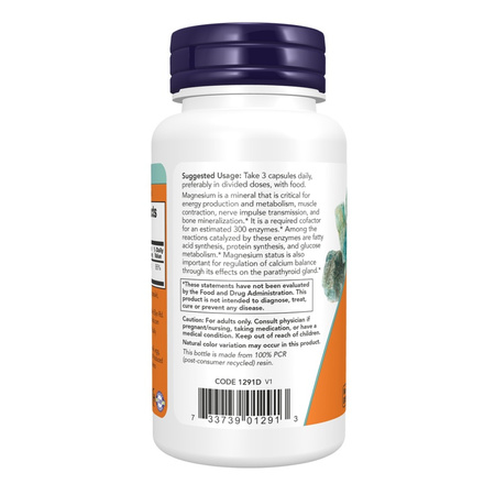 Now Foods Magnesium Citrate 120 veg kapsułek