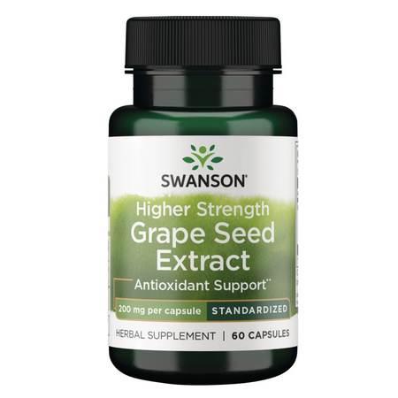 Swanson Pestki Winogron (Grape Seed) Extract 200 mg 60 kapsułek