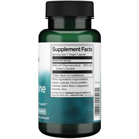 Swanson AjiPure L-Tyrozyna 500 mg 60 kapsułek