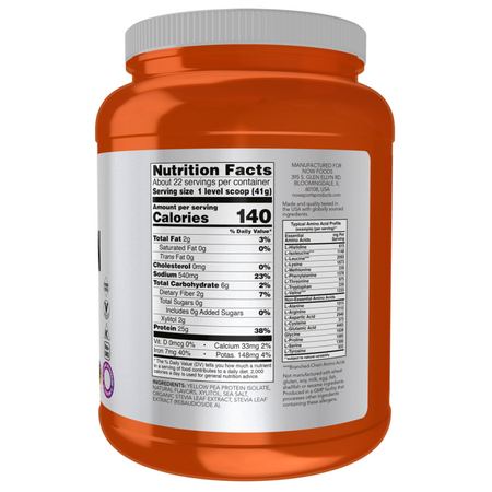 Now Foods Pea Protein Puder Wanilia-Toffi 907 g