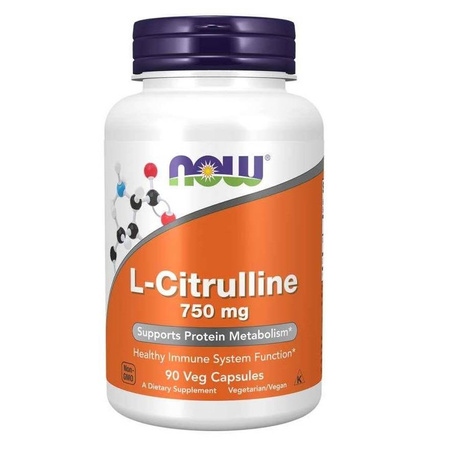 Now Foods L-Citrulline 750 mg 90 kapsułek