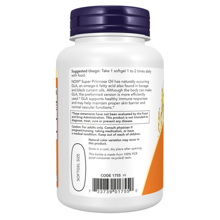 Now Foods Super Primrose 1300 mg 60 kapsułek