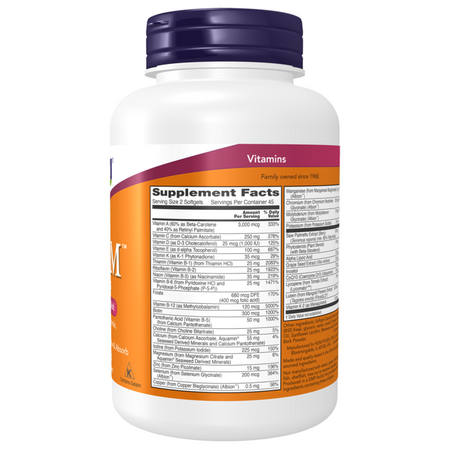 Now Foods ADAM Softgels Mens Multiple Vitamin 180 kapsułek