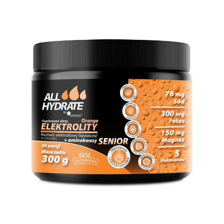 ALLHydrate Elektrolity Senior Orange 300 g