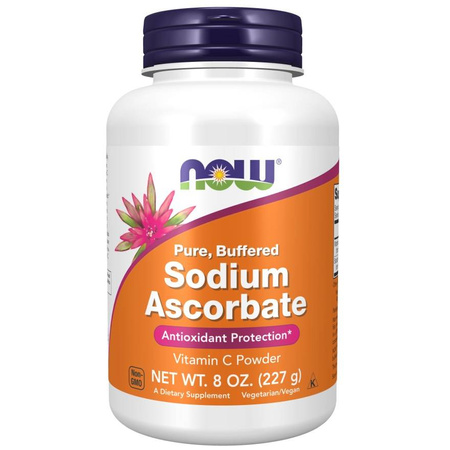 Now Foods Askorbinian Sodu Puder 227 g