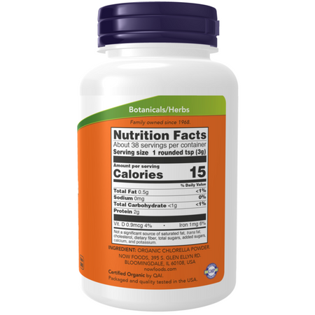 Now Foods Chlorella Puder 113 g