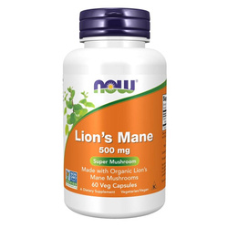 Now Foods Lion's Mane 500 mg 60 kapsułek