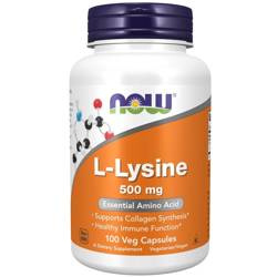 Now Foods L-Lysine 500 mg 100 veg kapsułek