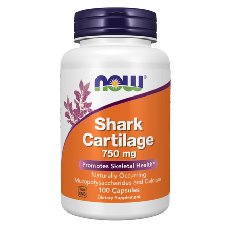 Now Foods Chrząstka Rekina (Shark Cartilage) 750 mg 100 kapsułek