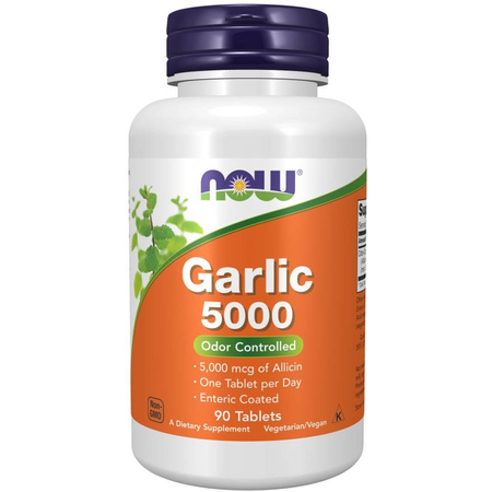 Now Foods Garlic 5000 90 tabletek