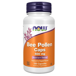 Now Foods Bee Pollen (Pyłek Pszczeli) 500 mg 100 kapsułek