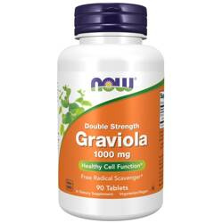 Now Foods Graviola Double Strength 1000 mg 90 tabletek