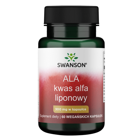 Swanson ALA Kwas Alfa Liponowy 300 mg 60 kapsułek