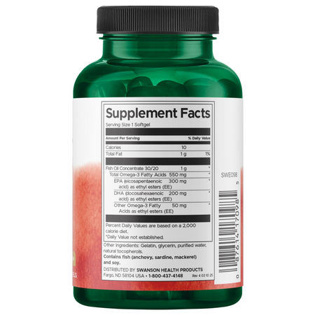Swanson Super EPA Omega 3 100 kapsułek