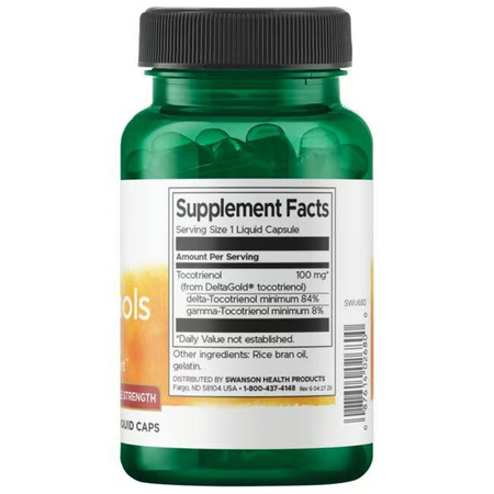 Swanson Tocotrienols Double Strength 100 mg 60 kapsułek
