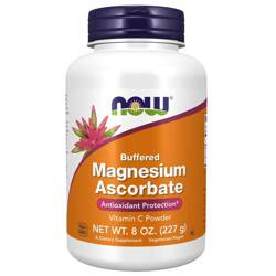 Now Foods Askorbinian Magnezu Puder 227 g