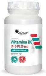 Aliness Witamina B6 (P-5-P) 25 mg 100 tabletek vege