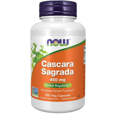 Now Foods Cascara Sagrada 450 mg 100 kapsułek