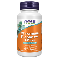 Now Foods Pikolinian Chromu 200 mcg 100 kapsułek