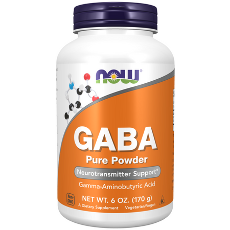 Now Foods GABA (Kwas Gamma Aminomasłowy) Puder 170 g