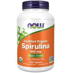 Now Foods Spirulina 500 mg 500 tabletek