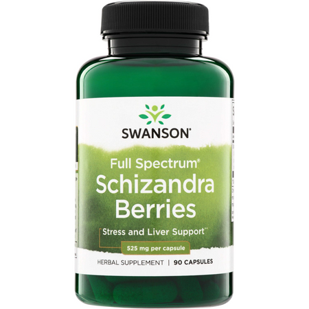 Swanson Cytryniec Chiński (Schizandra Berries) 525 mg 90 kapsułek 