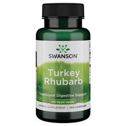 Swanson Rabarbar (Turkey Rhubarb) 500 mg 100 kapsułek